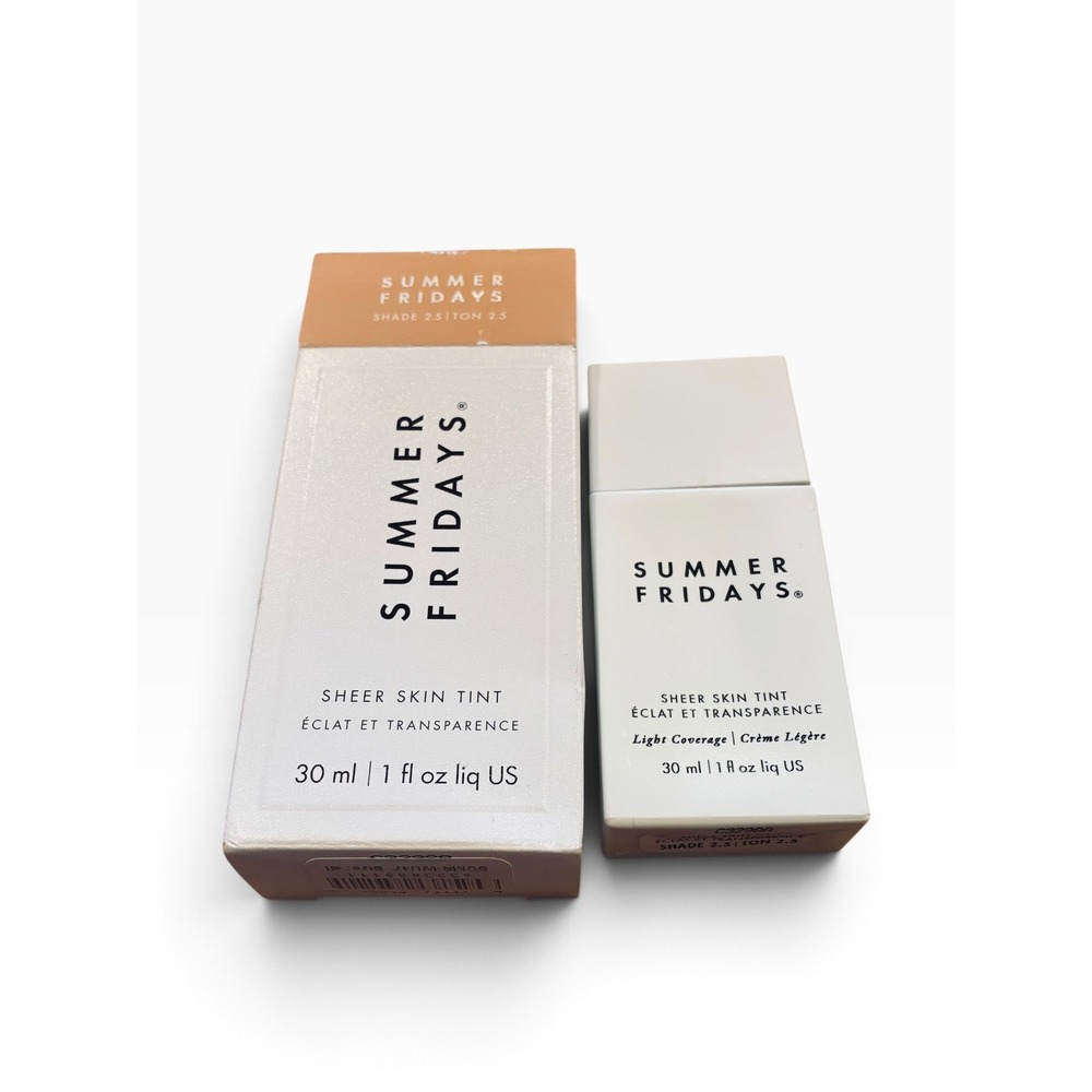 Summer Fridays Sheer Skin Tint Shade 2.5 1 oz 30ml Light Coverage READ